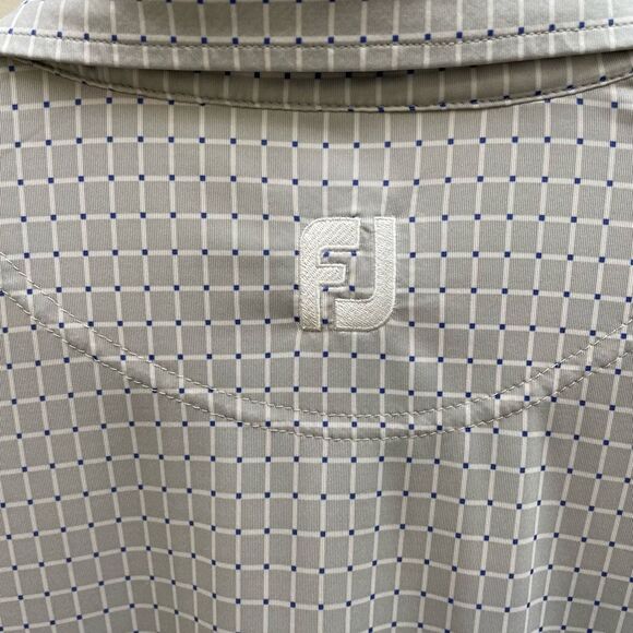 FootJoy Polo Shirt Mens Size Large Gray Embroidered Logo Golf - Picture 8 of 10